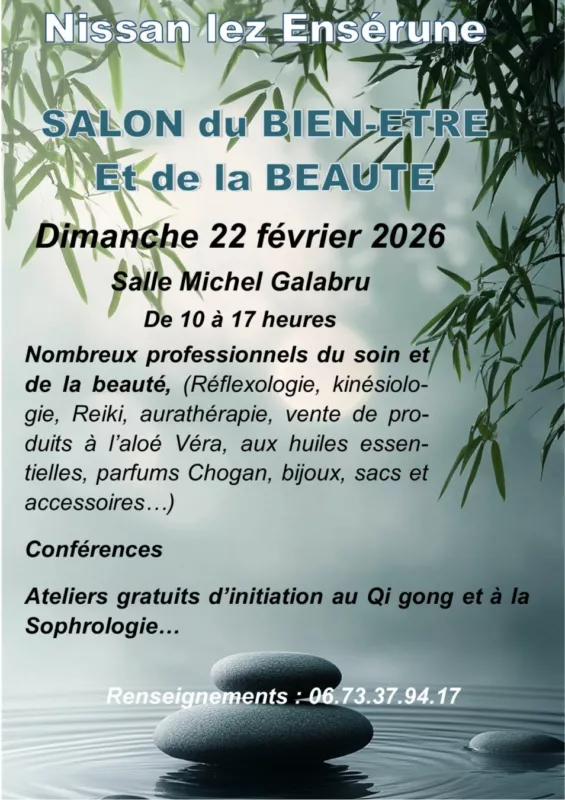 Je serai présente dimanche au salon de Nissan lez Enserune avec mes partenaires du cabinet des charmes ✨