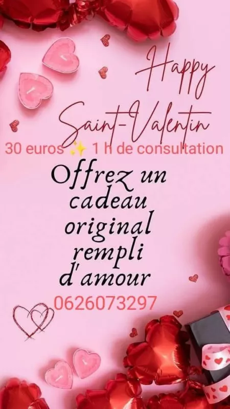 Bientôt la Saint Valentin 💕🫶 Offrez un cadeau original rempli d'amour 💓 Une consultation d une heure à 30 euros 🎁 Aurore Medium 0626073297…